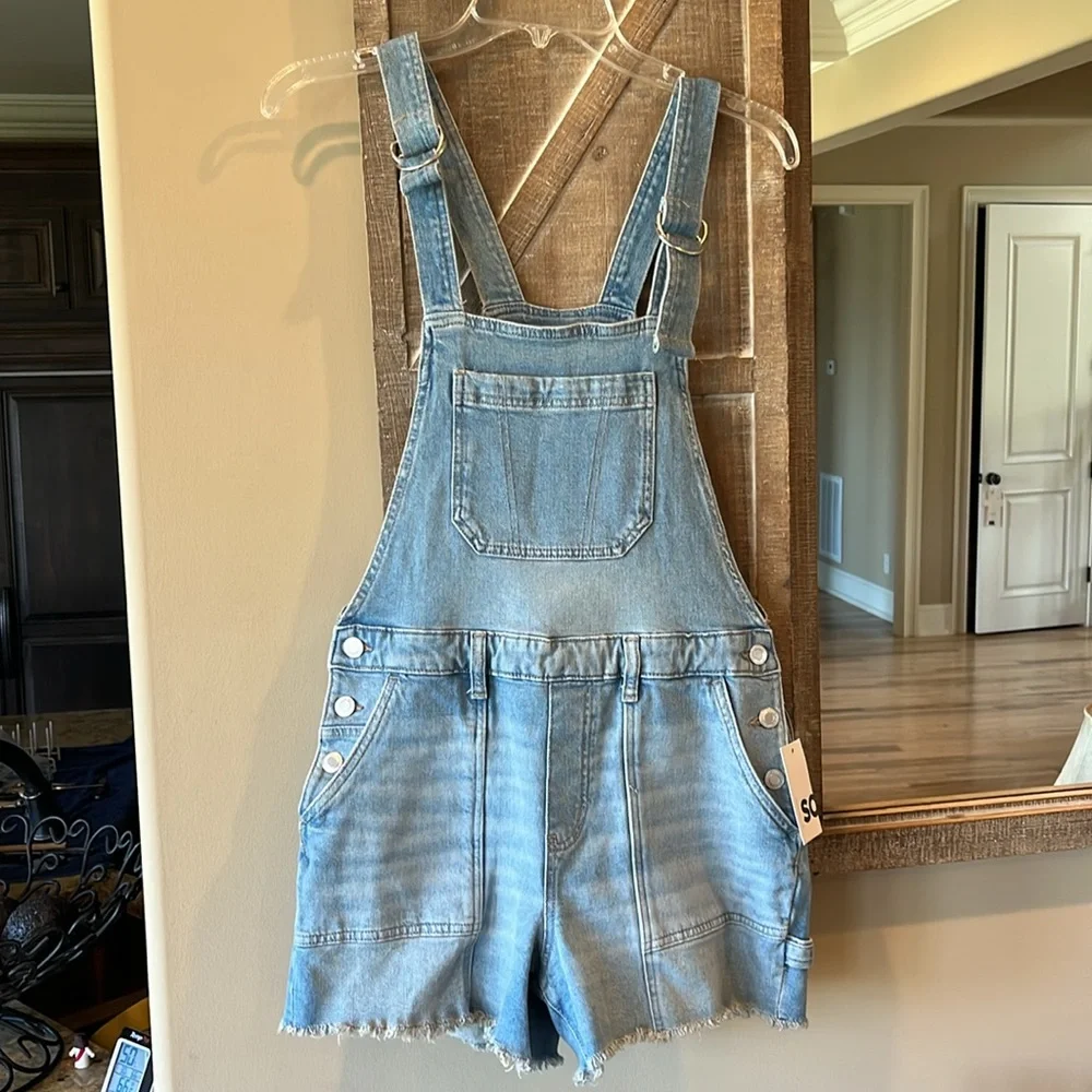 Light Blue Denim Overalls NEW